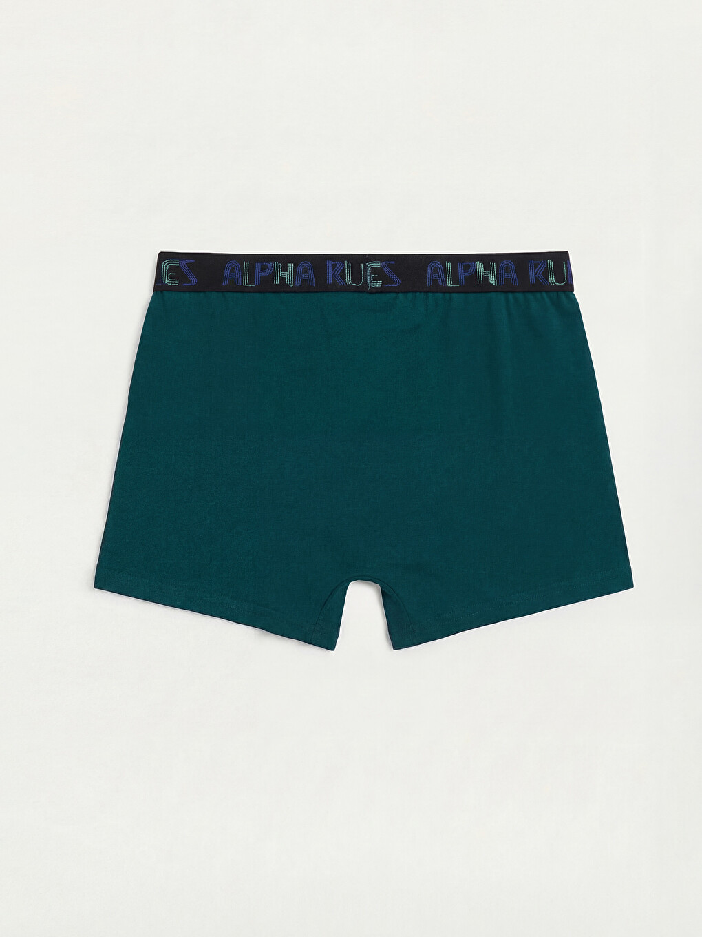Yeşil Pamuklu Esnek Erkek Boxer-1