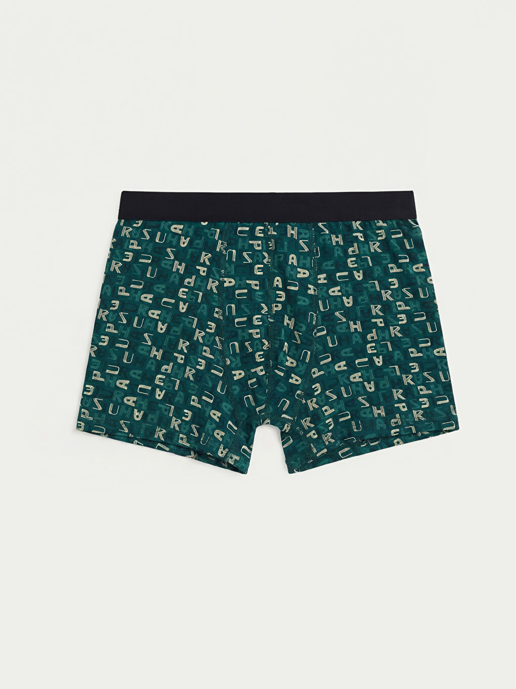 Yeşil Pamuklu Esnek Erkek Boxer-1