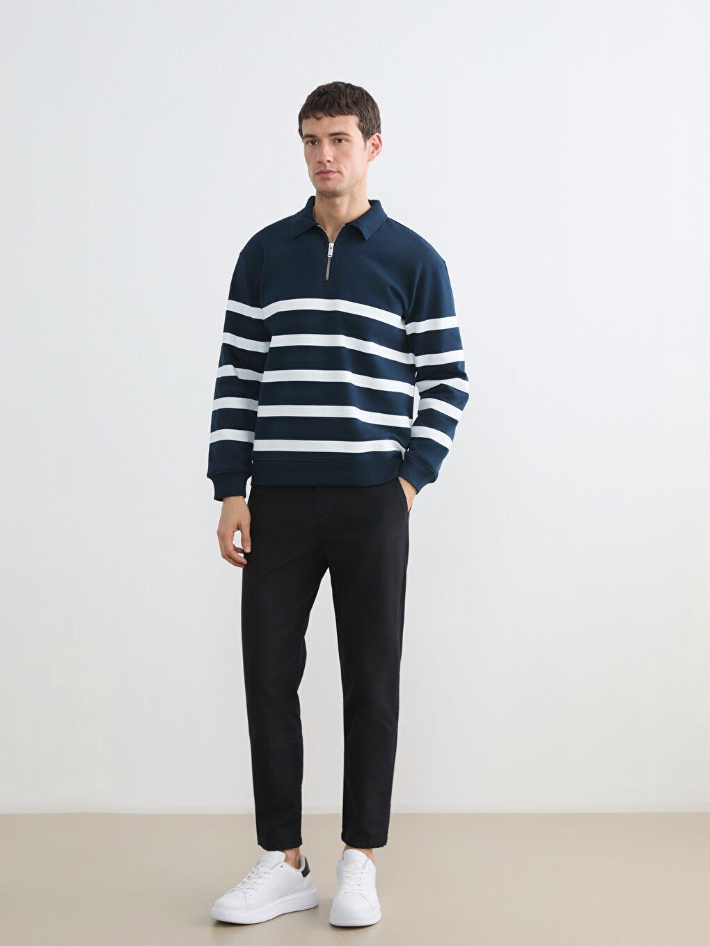 Regular Fit Gabardine Men's Trousers