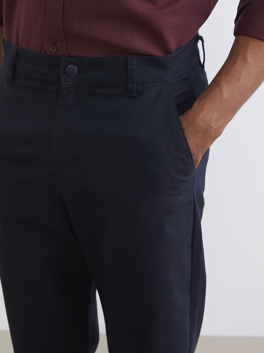 Мужчины Синий Брюки-2