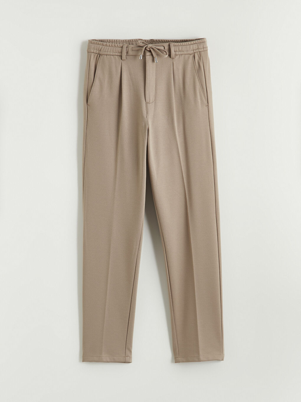 Мужчины Коричневый Брюки-4