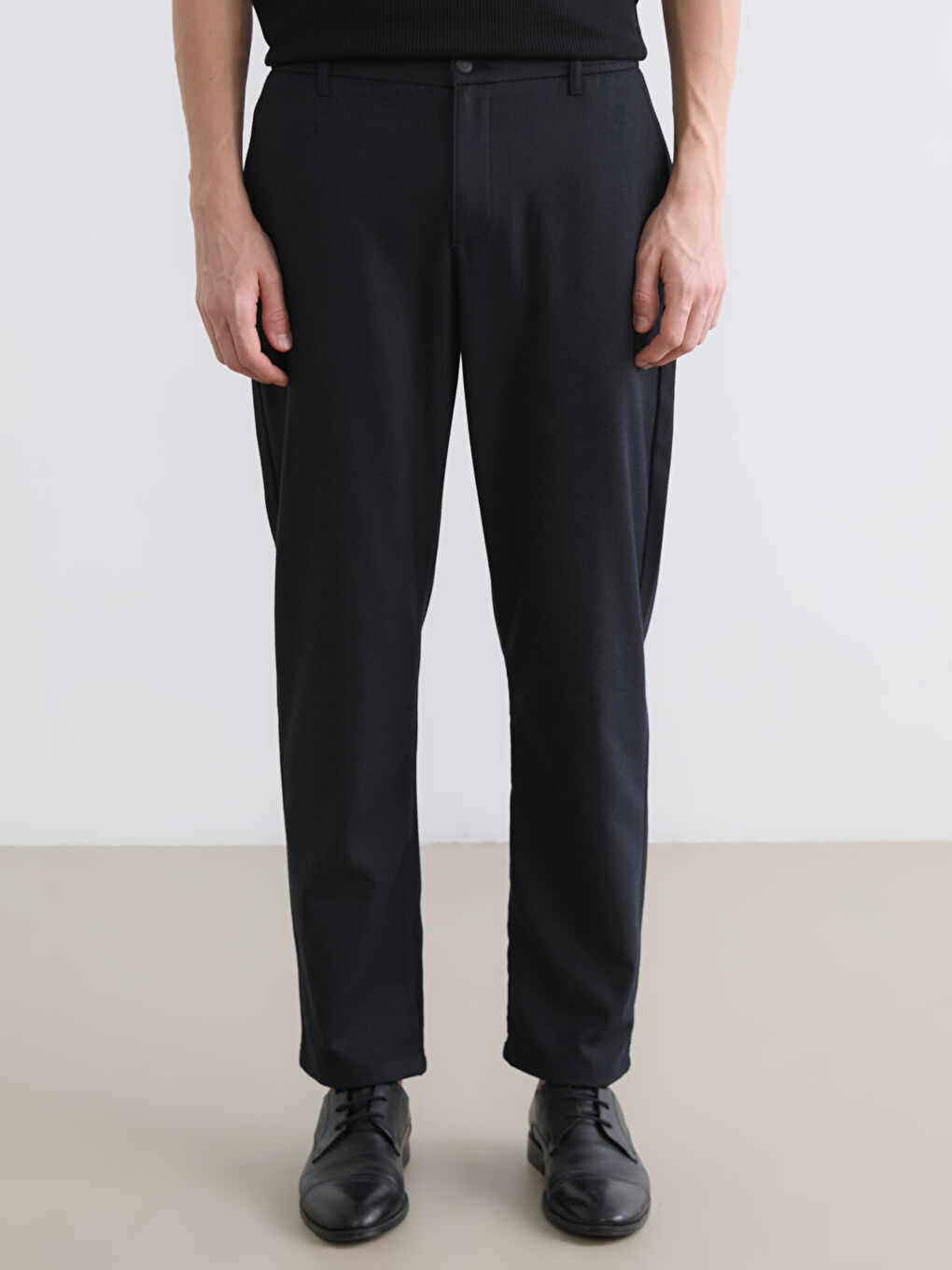 Lacivert Standart Kalıp Erkek Kumaş Pantolon-5