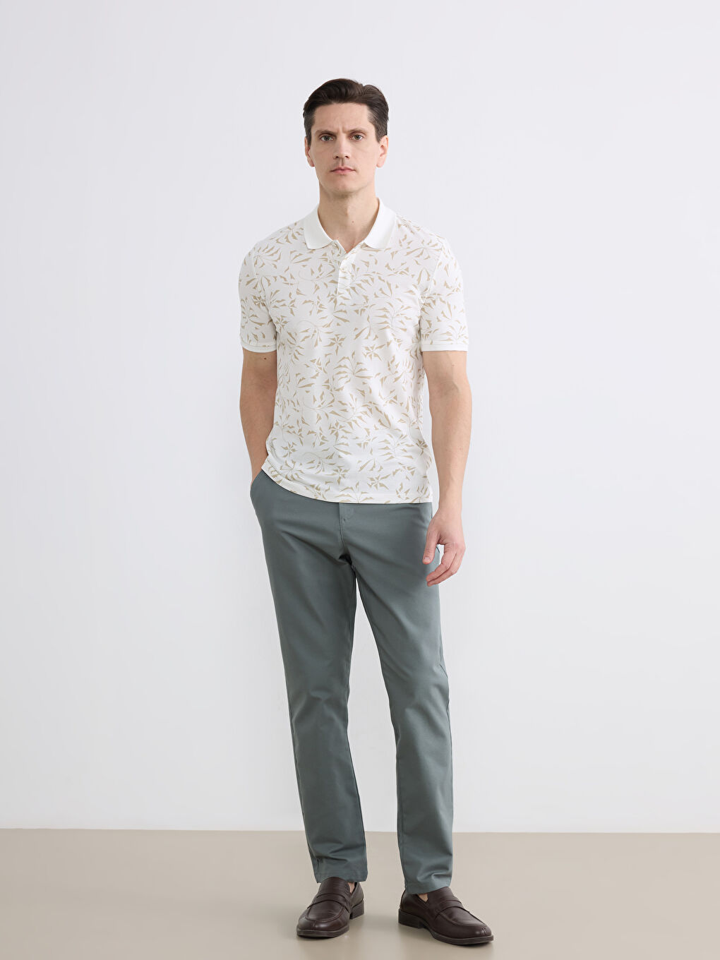 Мужчины Цвет петроль Брюки