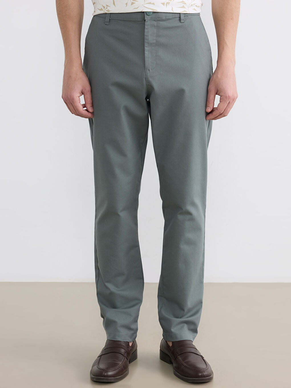 Мужчины Цвет петроль Брюки-1