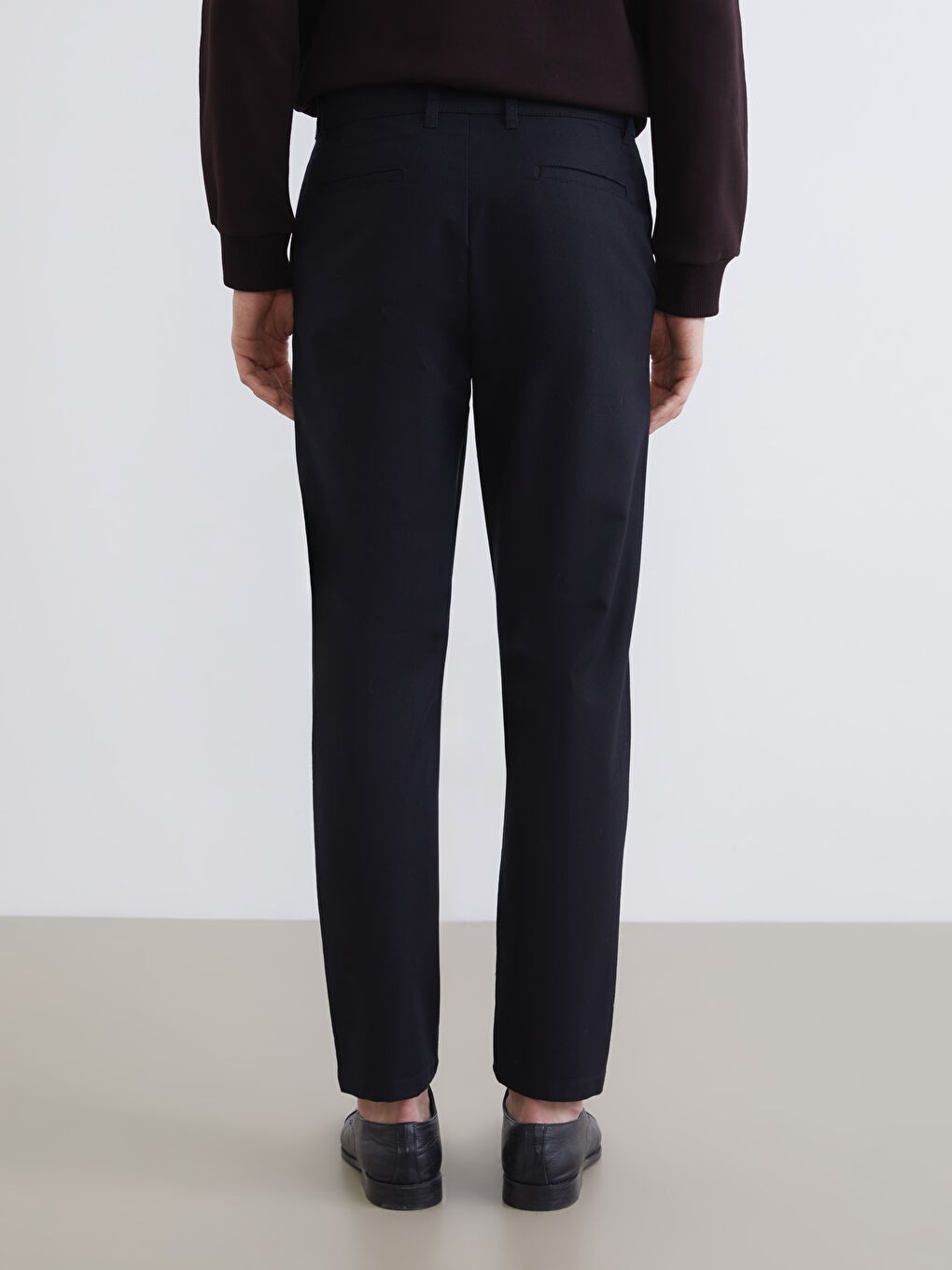 Мужчины Черный Брюки-3