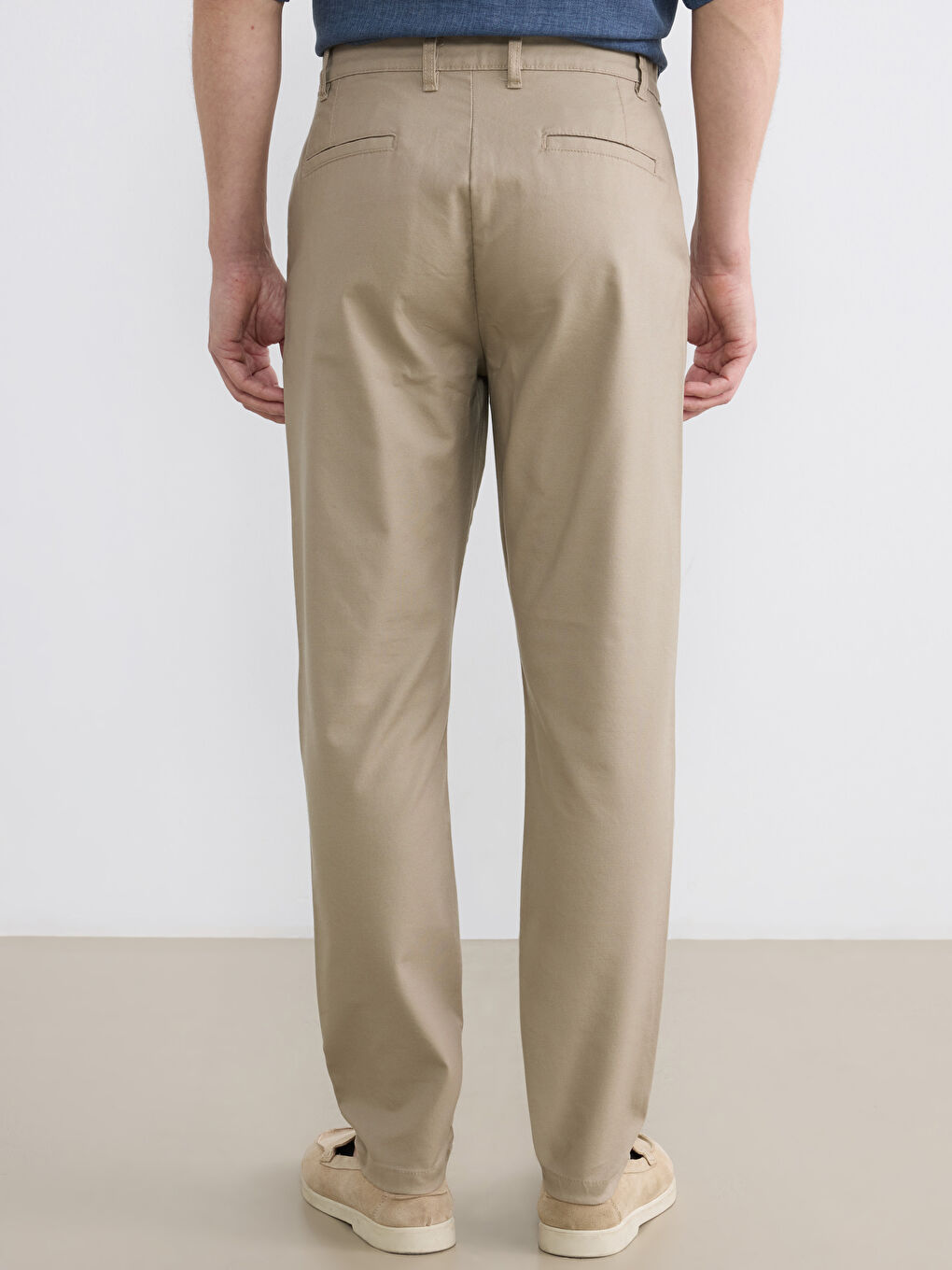 Мужчины Бежевый Брюки-3