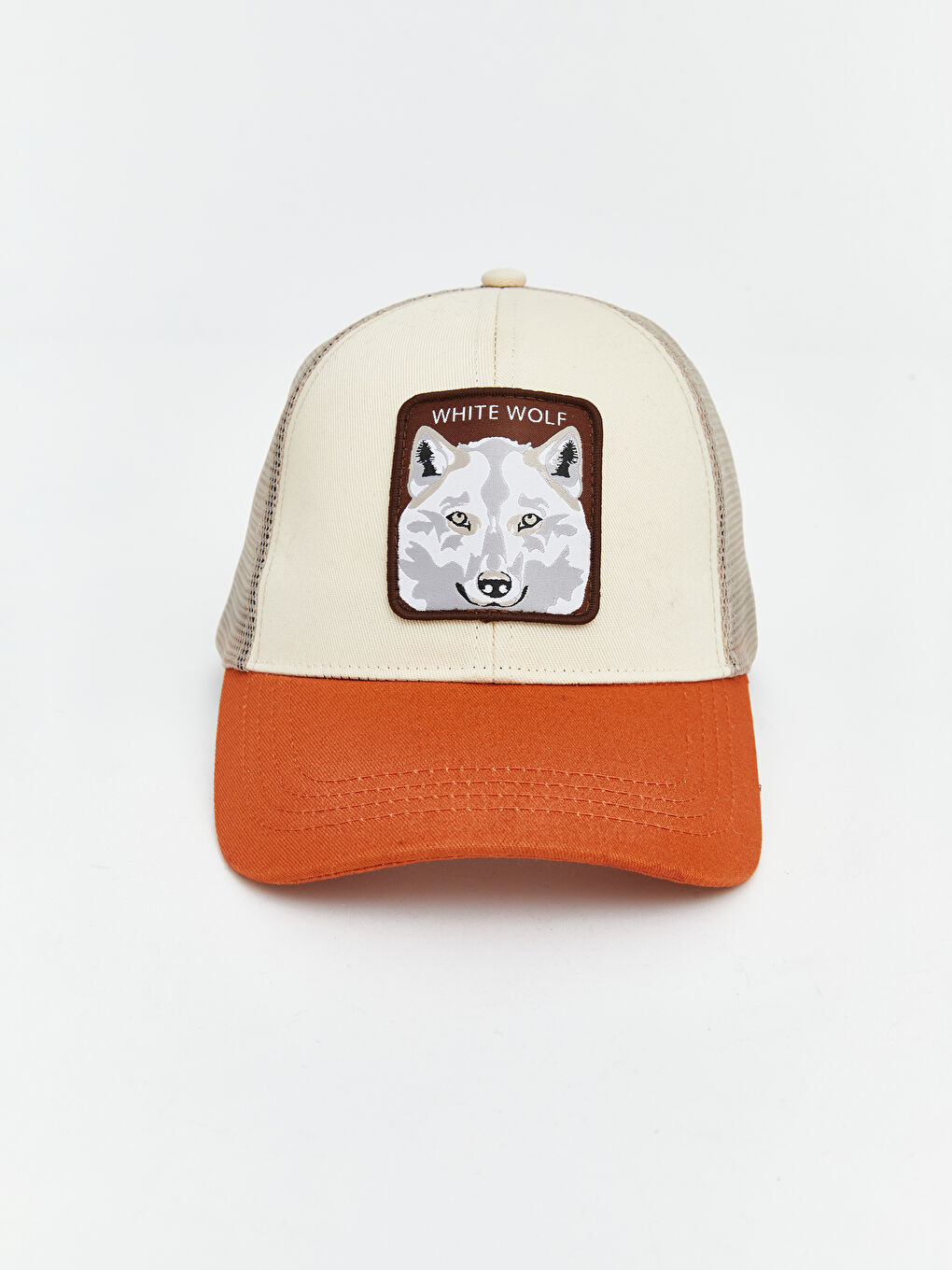 Bej File Detaylı Erkek Kep Şapka 