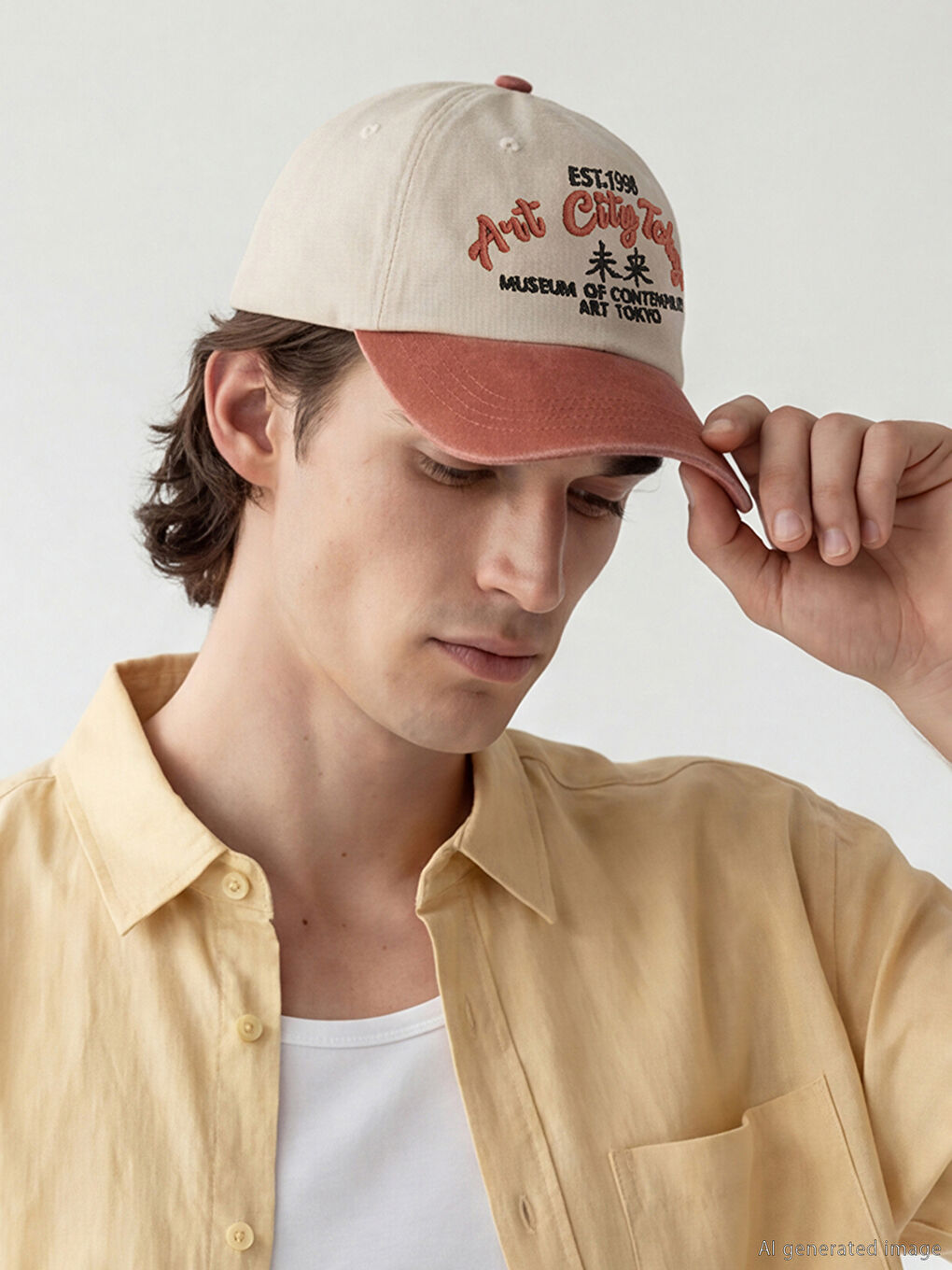 Karışık Nakışlı Erkek Kep Şapka