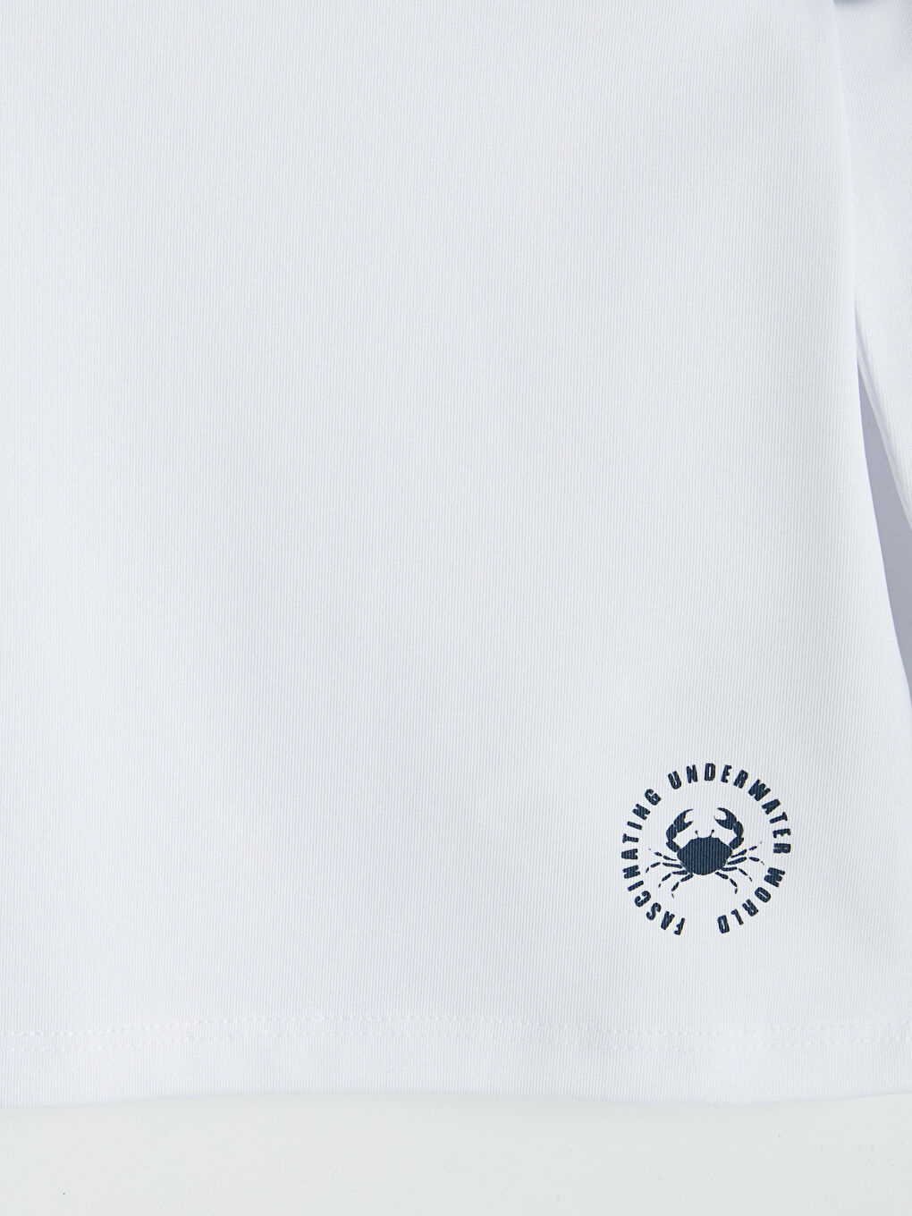 Beyaz Uv Korumalı Erkek Çocuk Yüzme Giyim Üst-2