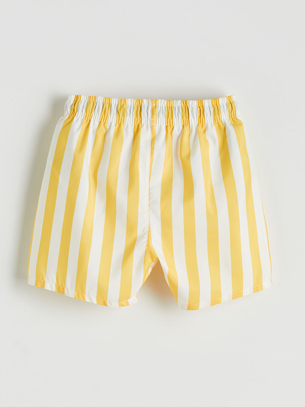 Sarı Çizgili Baskılı Erkek Çocuk Yüzme Şort-1
