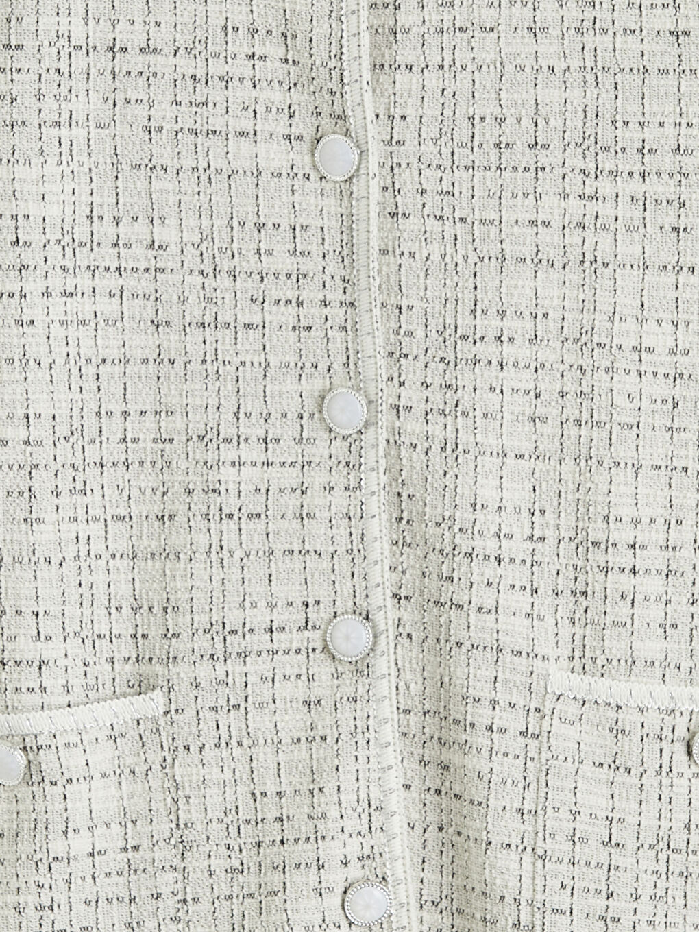 Gri Bisiklet Yaka Desenli Kadın Hırka-1