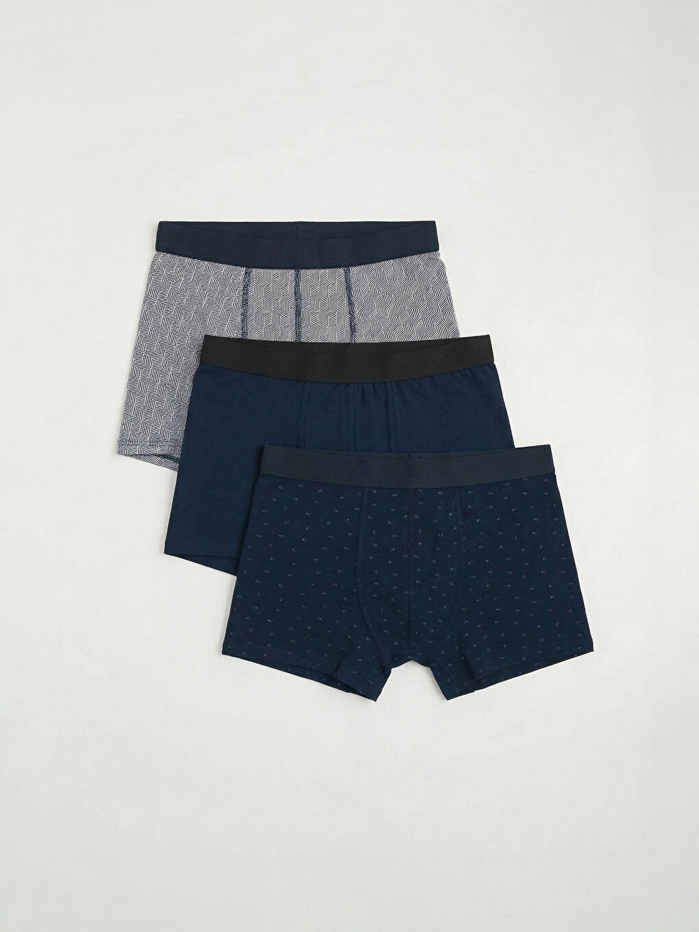 Lacivert Standart Kalıp Pamuklu Esnek Erkek Boxer 5'li-9