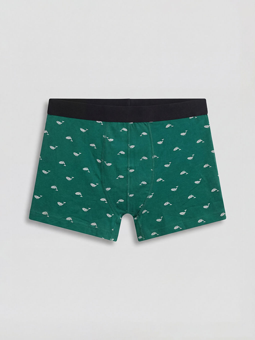 سراويل بوكسر رجالية بقصة عادية من قطن مطاطي - عبوة من 3 قطع-1