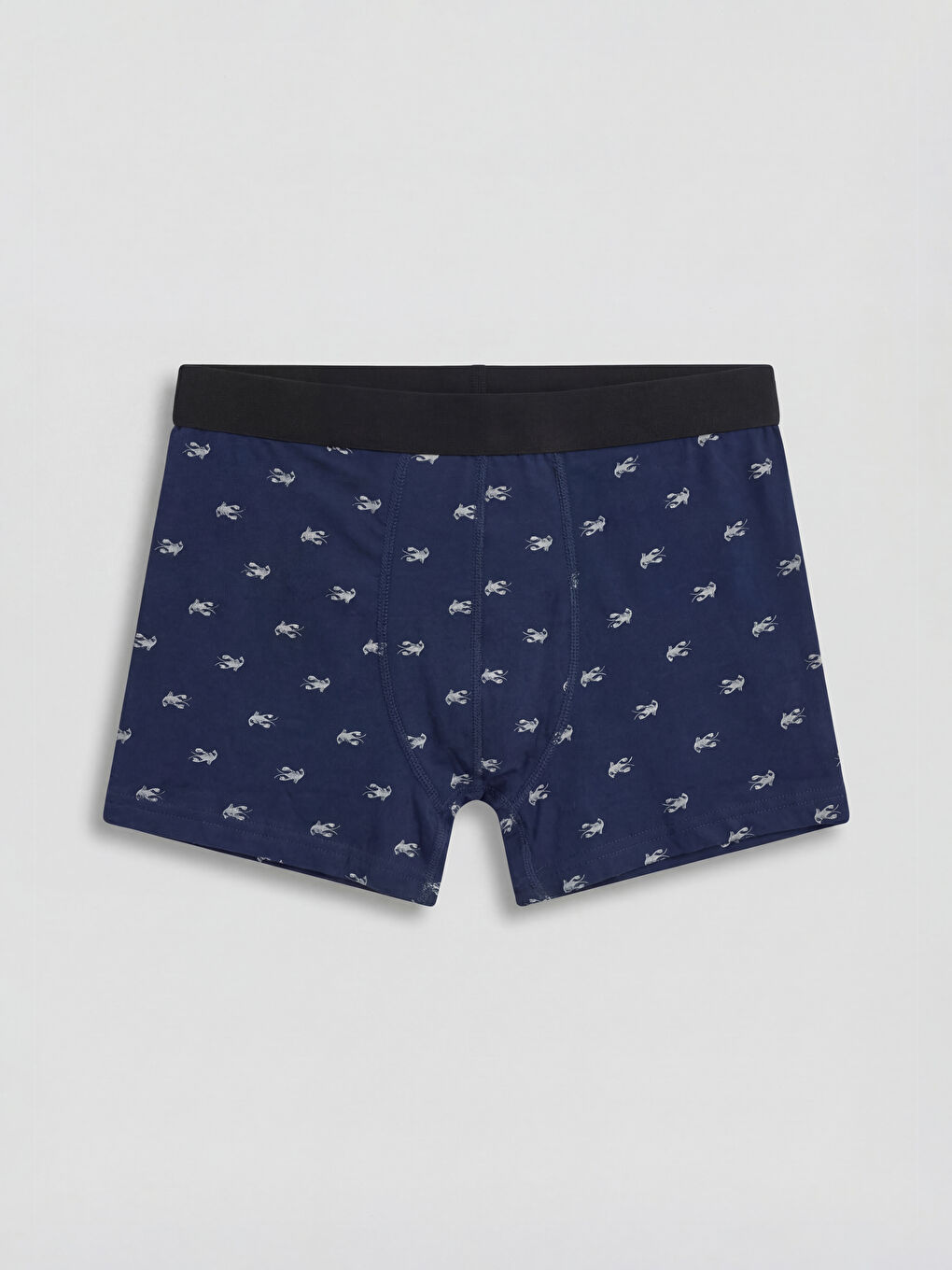 سراويل بوكسر رجالية بقصة عادية من قطن مطاطي - عبوة من 3 قطع-3