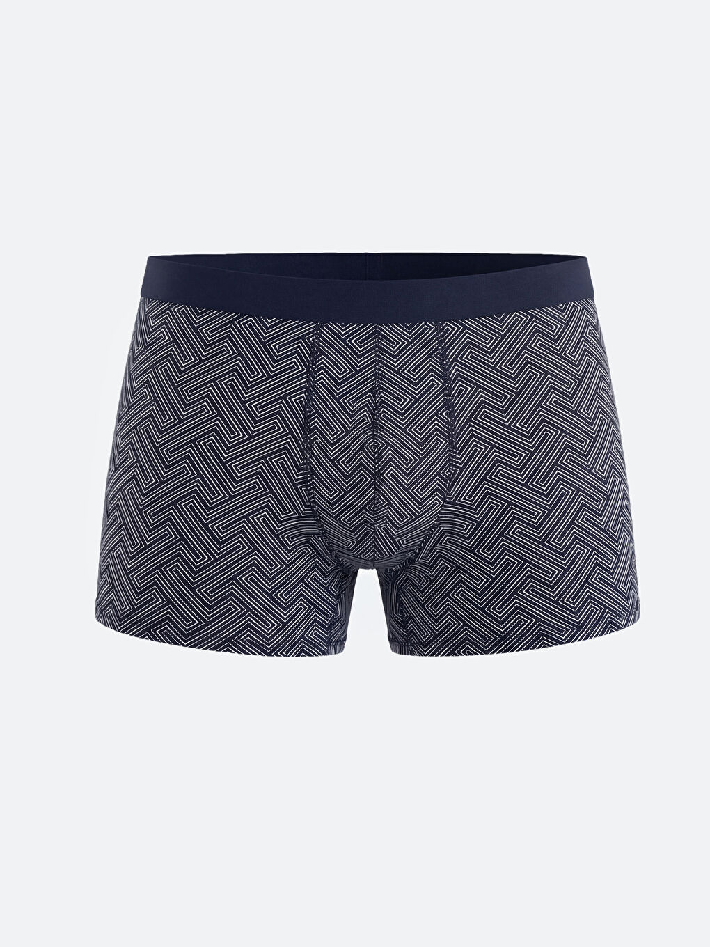 Lacivert Standart Kalıp Pamuklu Esnek Erkek Boxer-1