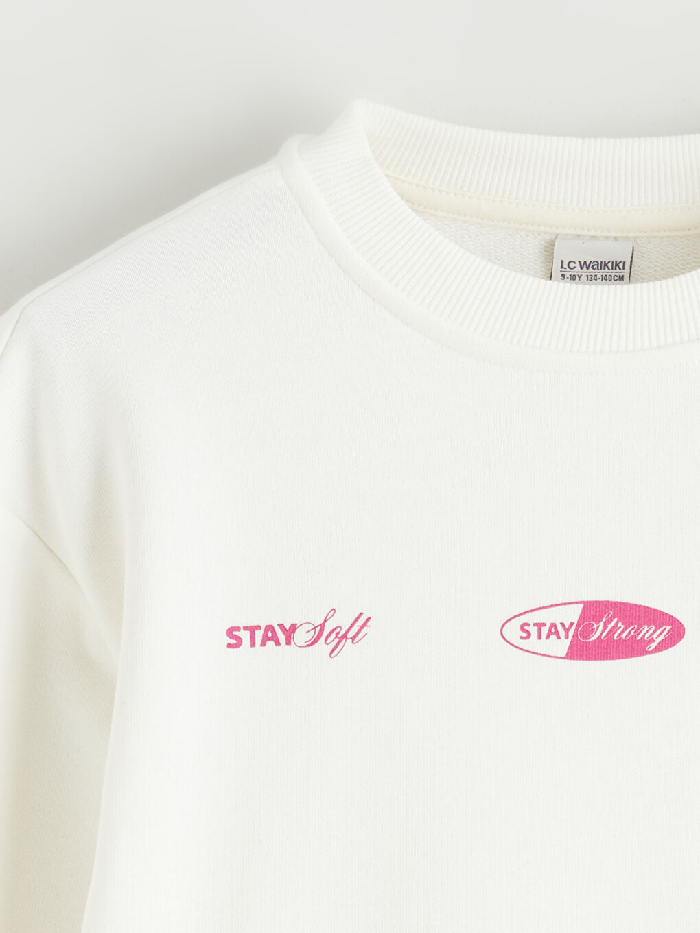 Ekru Baskılı Kız Çocuk Sweatshirt-2