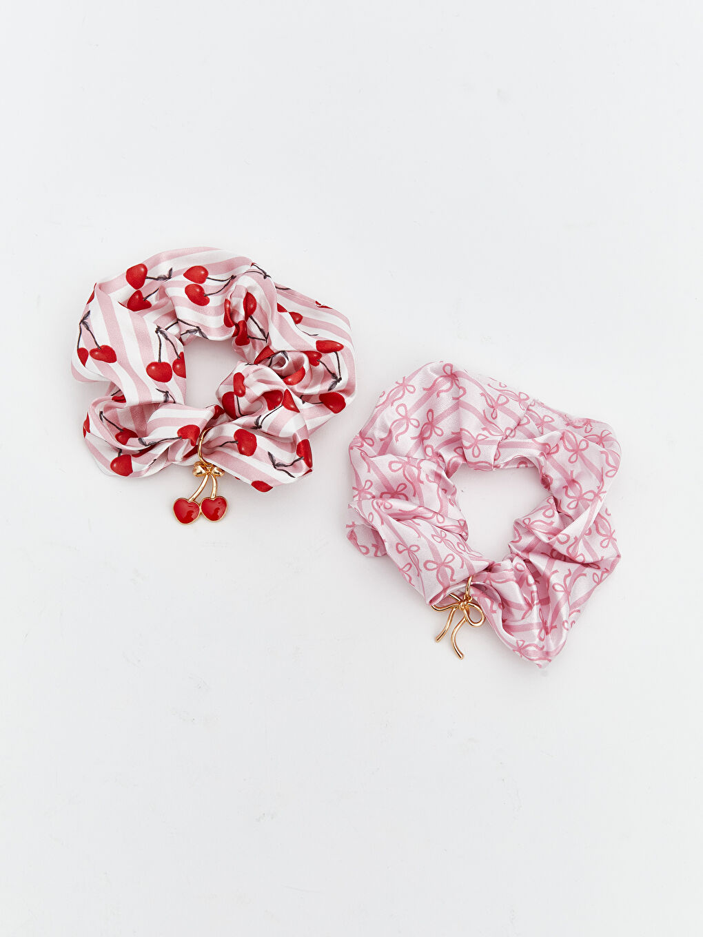 Patterned Women's Elastic Hair Tie Set 2 Pack