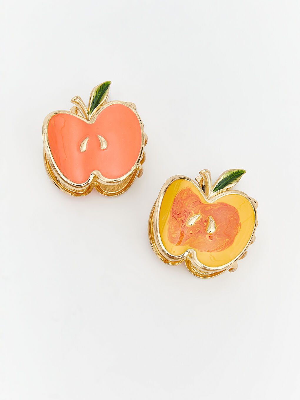 Karışık Meyve Figürlü Kadın Mandal Toka Seti 2'li