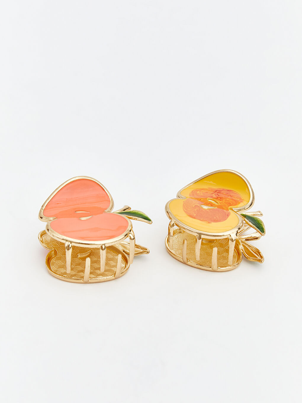 Karışık Meyve Figürlü Kadın Mandal Toka Seti 2'li-1