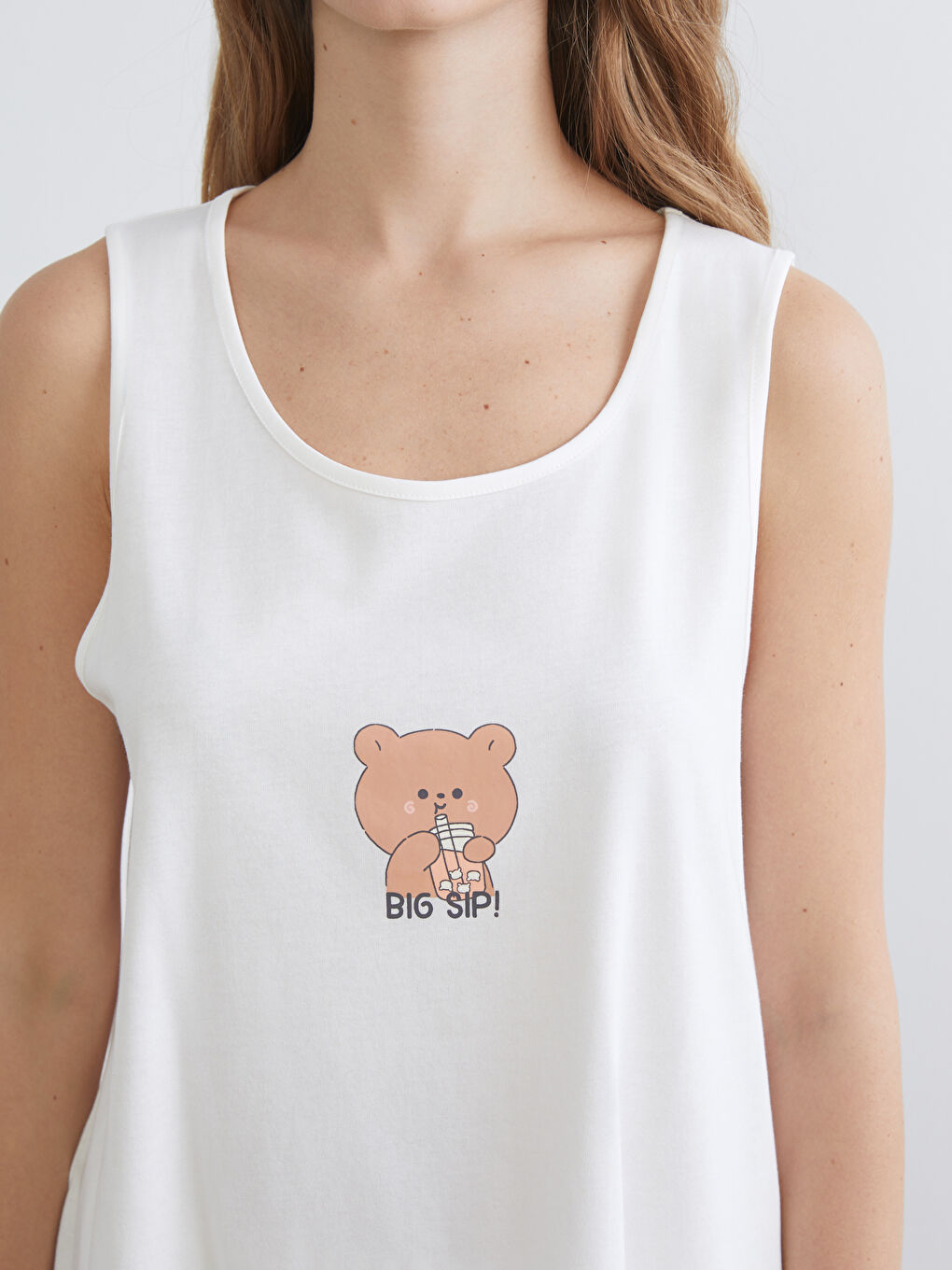 SVETLO BEŽ Kratka pidžama komplet Žena-2