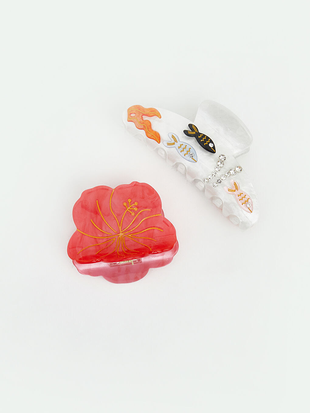 Karışık Figürlü 2'li Mandal Toka Seti-1