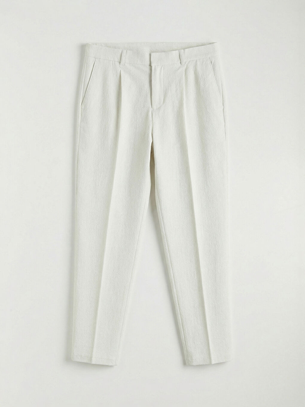 Ekru Standard Kalıp Erkek Pantolon