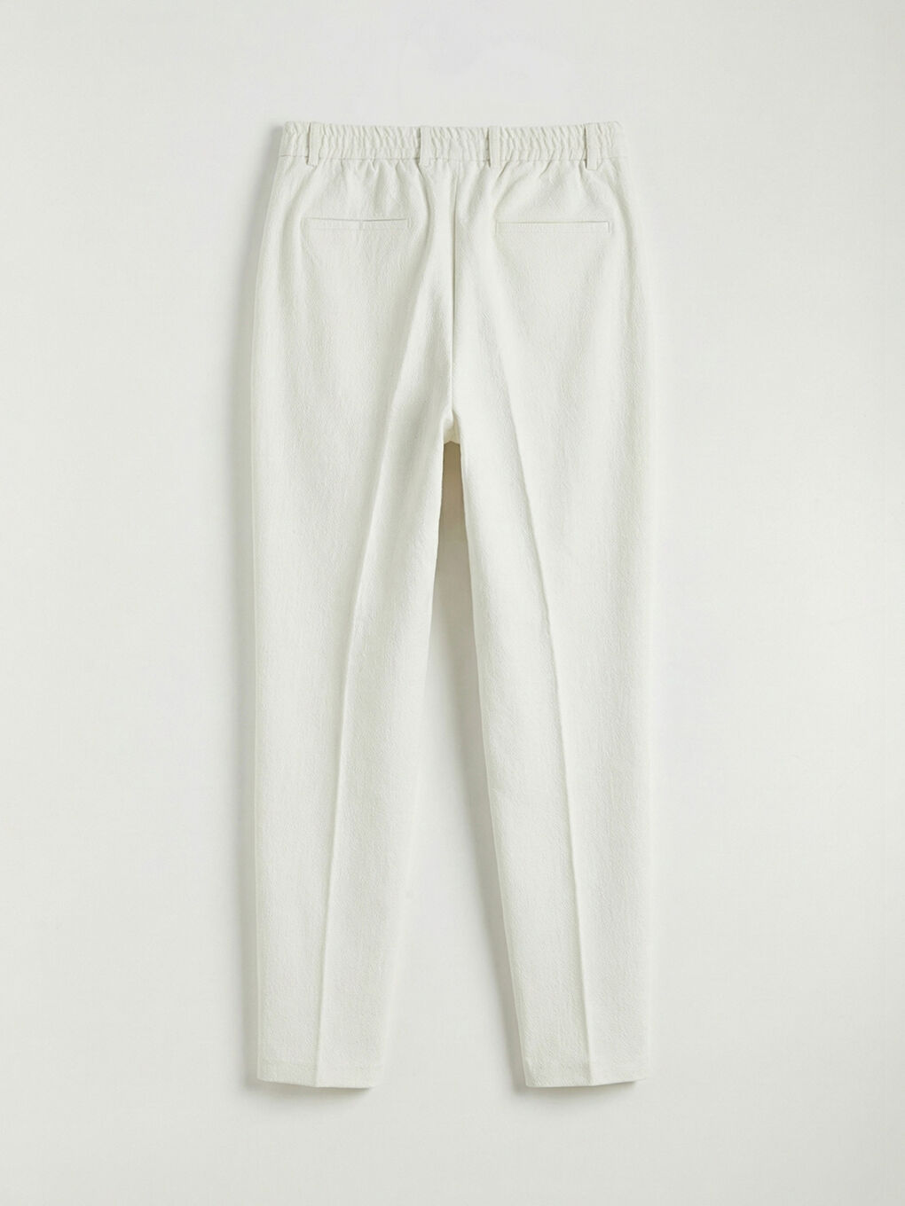 Ekru Standard Kalıp Erkek Pantolon-1