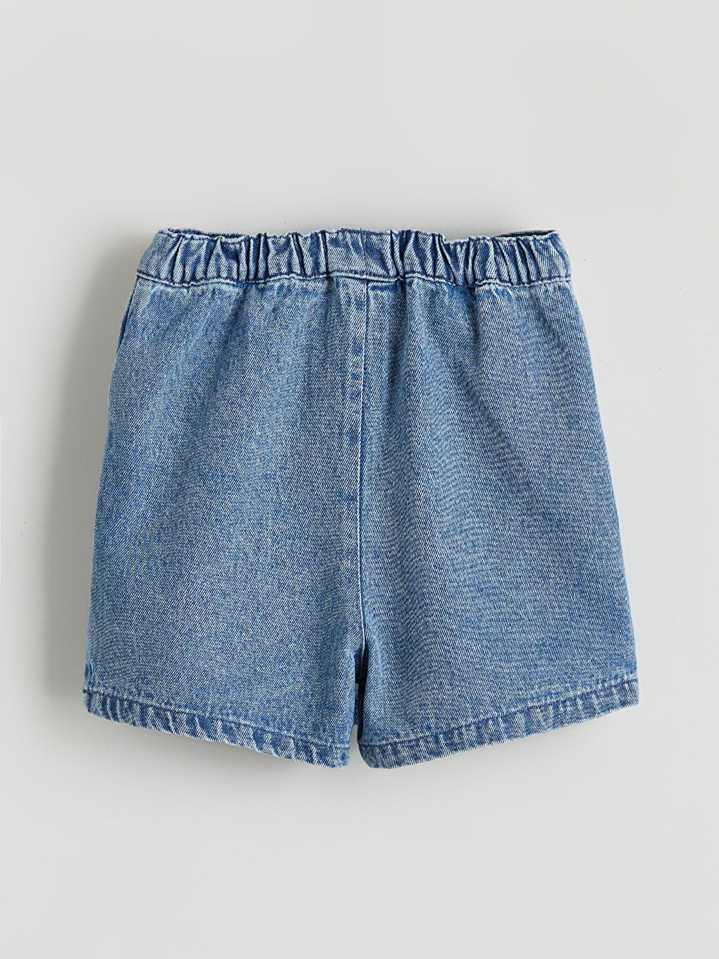 Детска дънкова пола-панталон за момиченце с еластична талия.-4