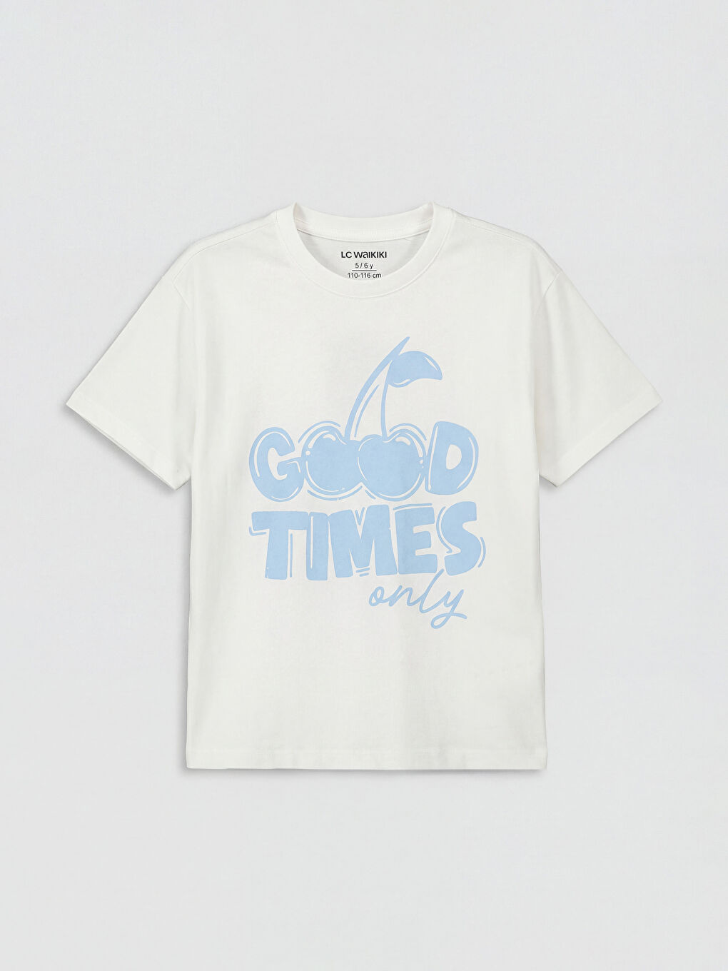 Ekru Baskılı Kız Çocuk Şortlu Pijama Takımı-1