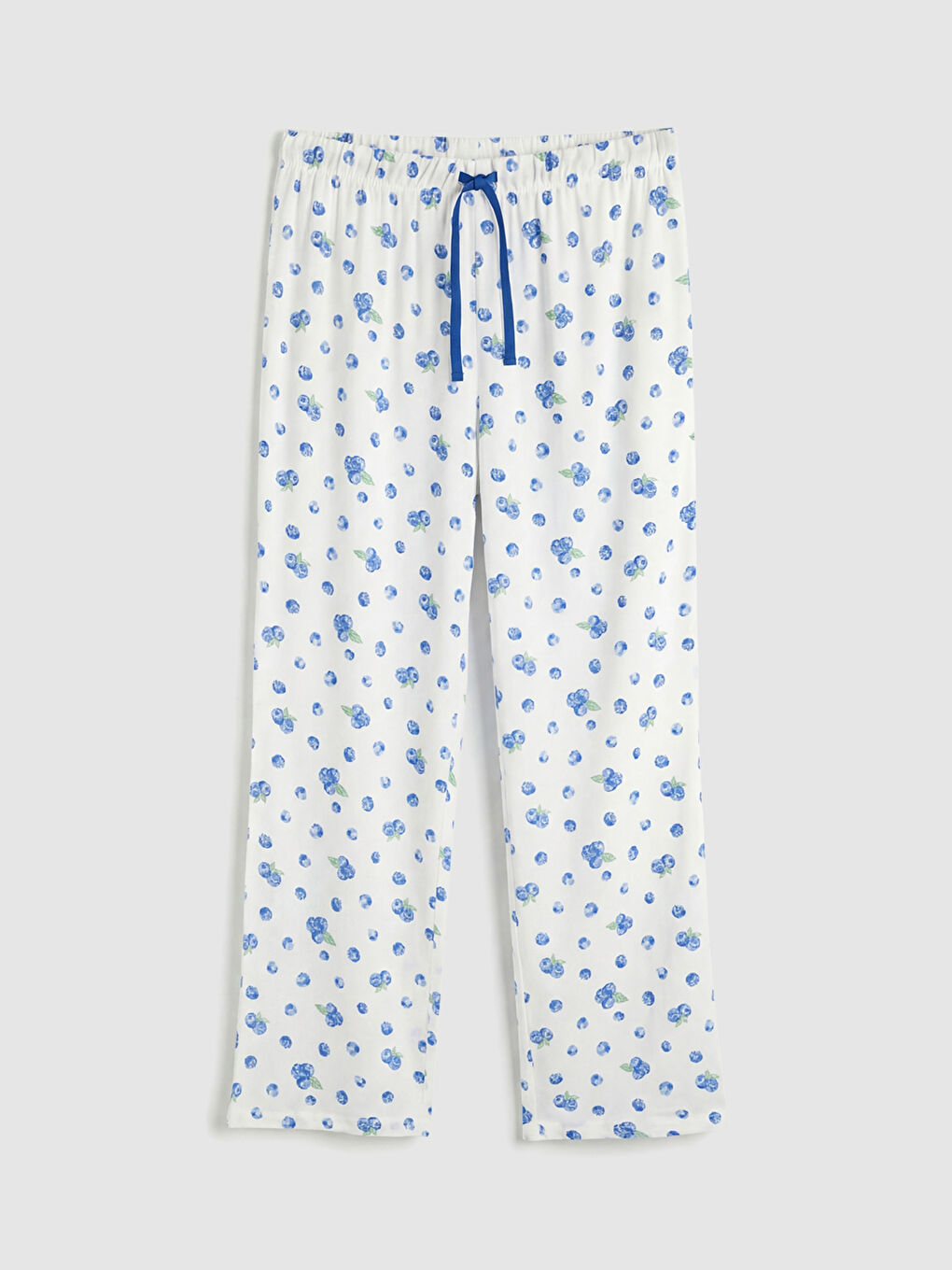 Ekru Gömlek Yaka Desenli Kadın Pijama Takım-7