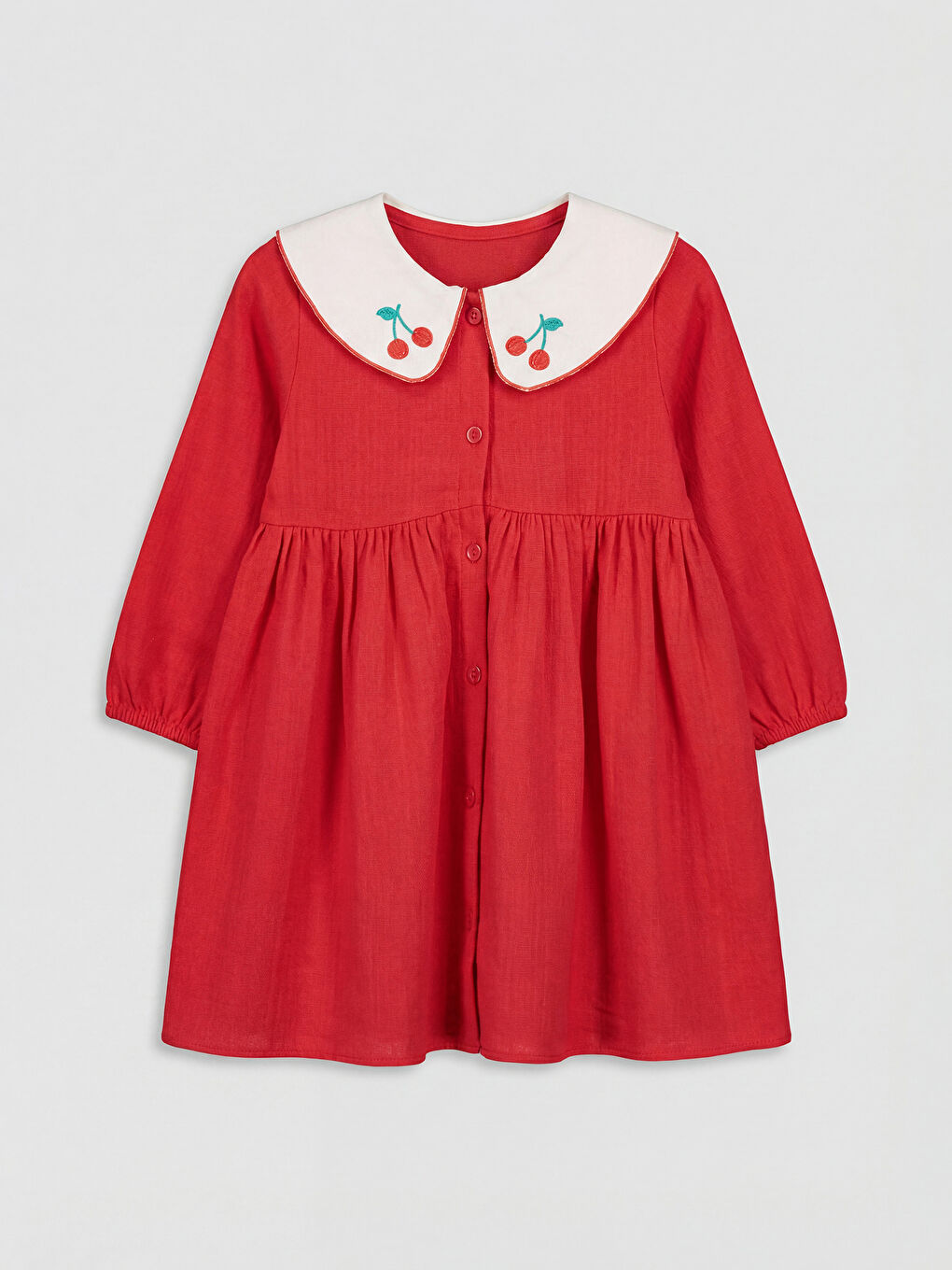 Girls' Ruffled Muslin Dress