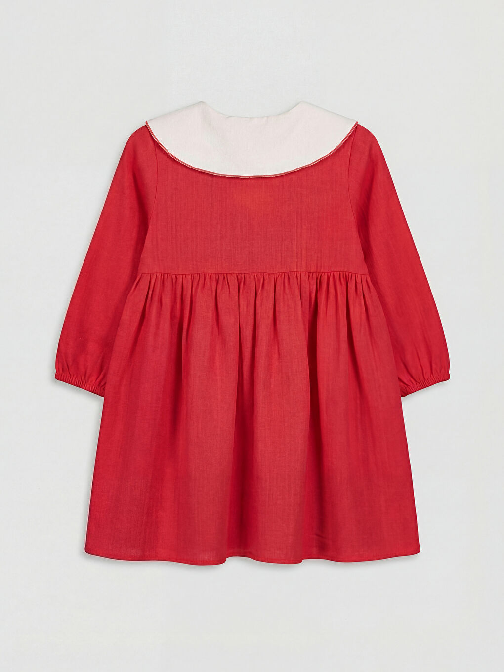 Girls' Ruffled Muslin Dress-1