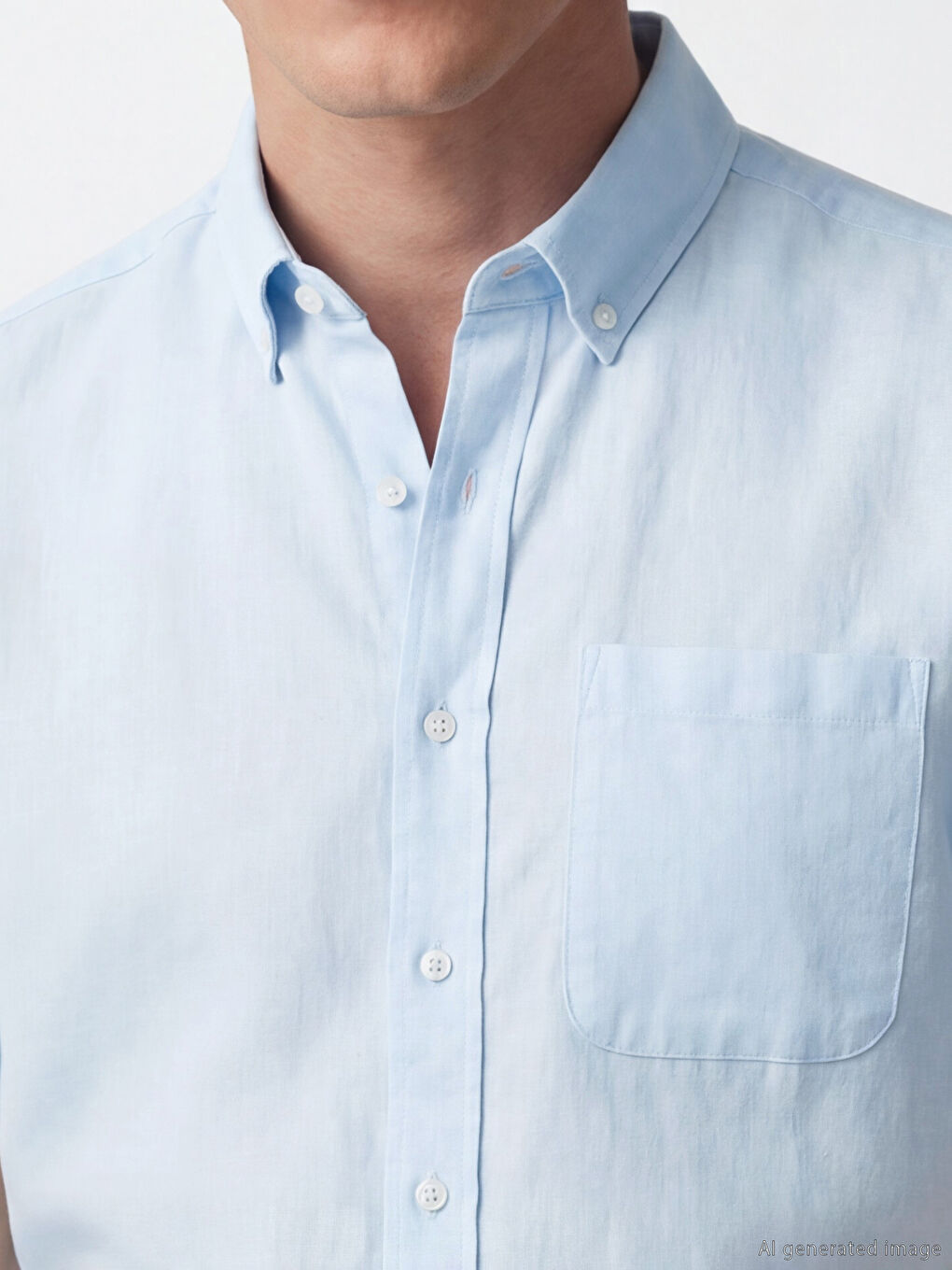 قميص أزرق رجل-2