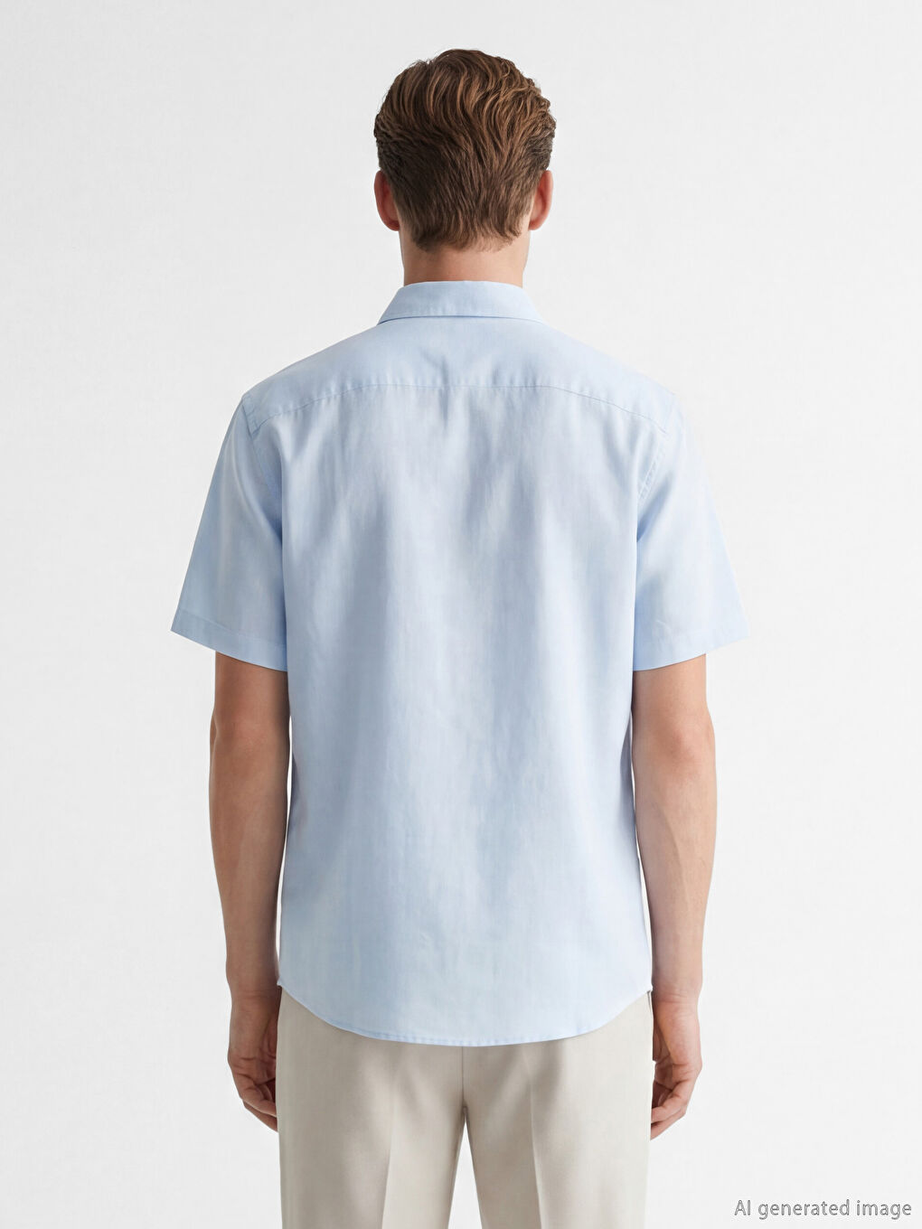قميص أزرق رجل-3