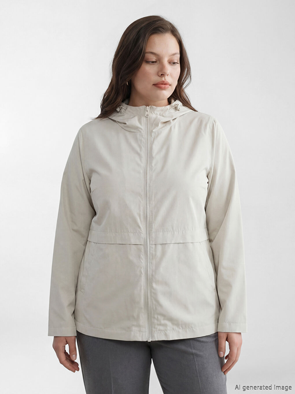 Hooded Women's Raincoat-1