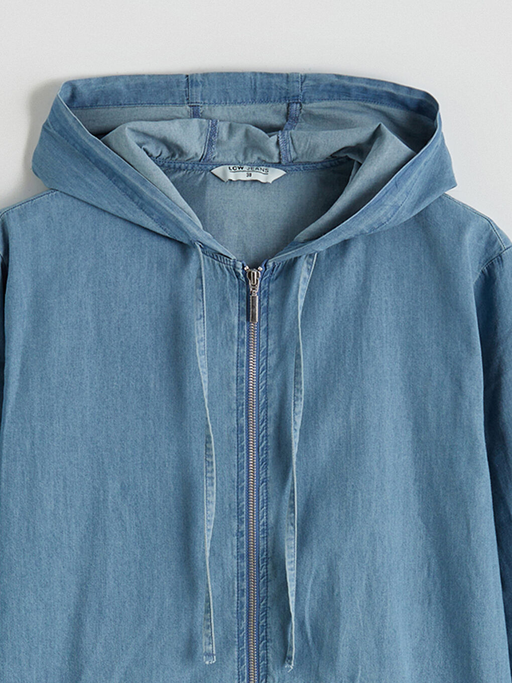 Women's Hooded Denim Tunic-5