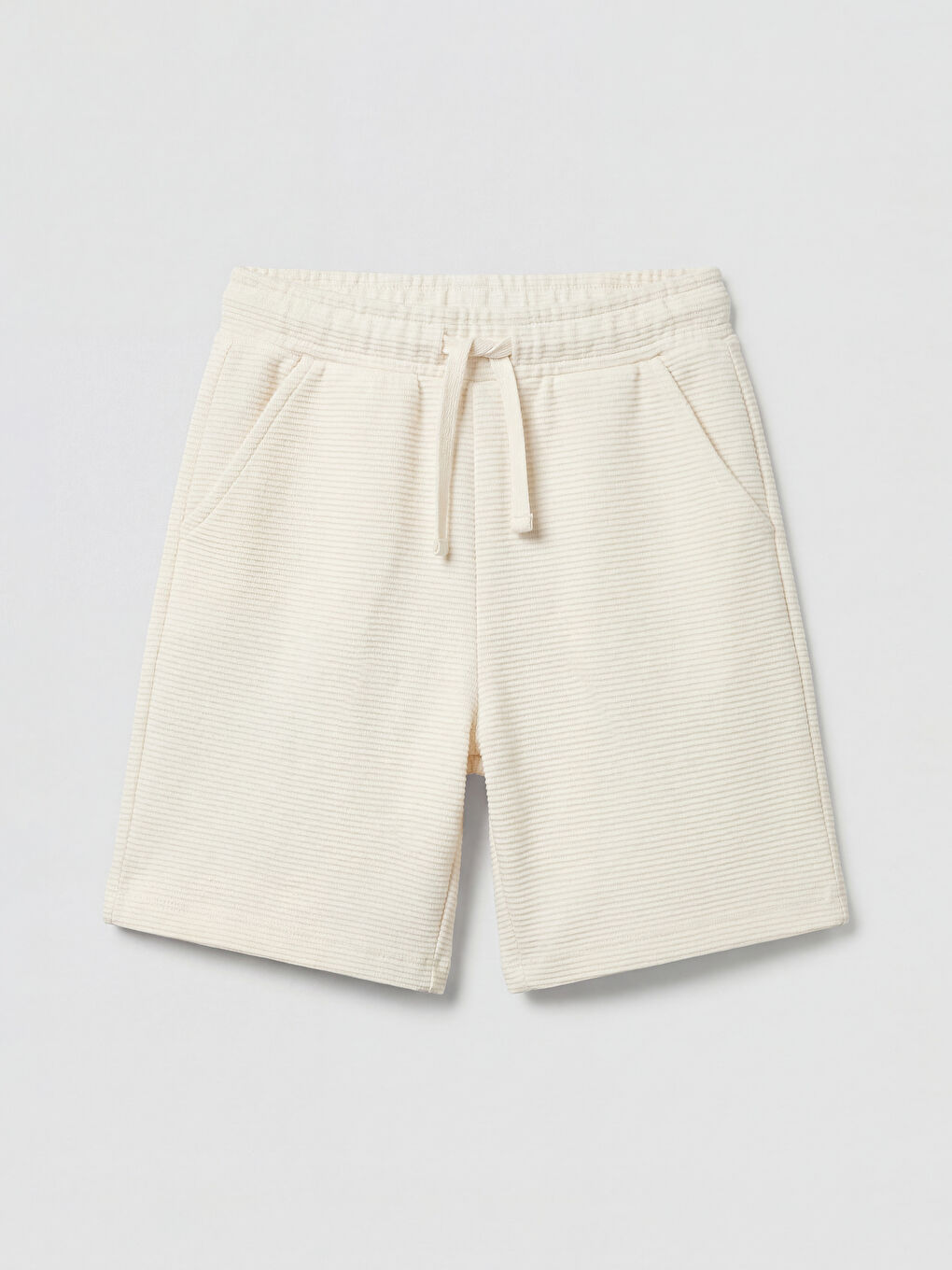 Bej Baskılı Erkek Çocuk Tişört ve Şort-2