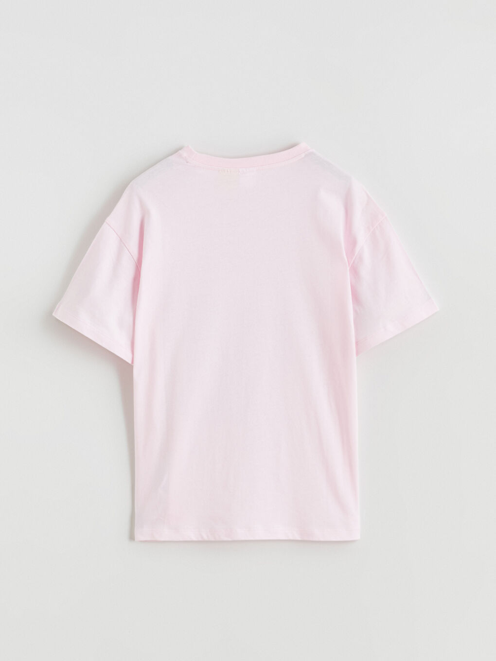 Pembe Angel Baskılı Kız Çocuk Tişört-5