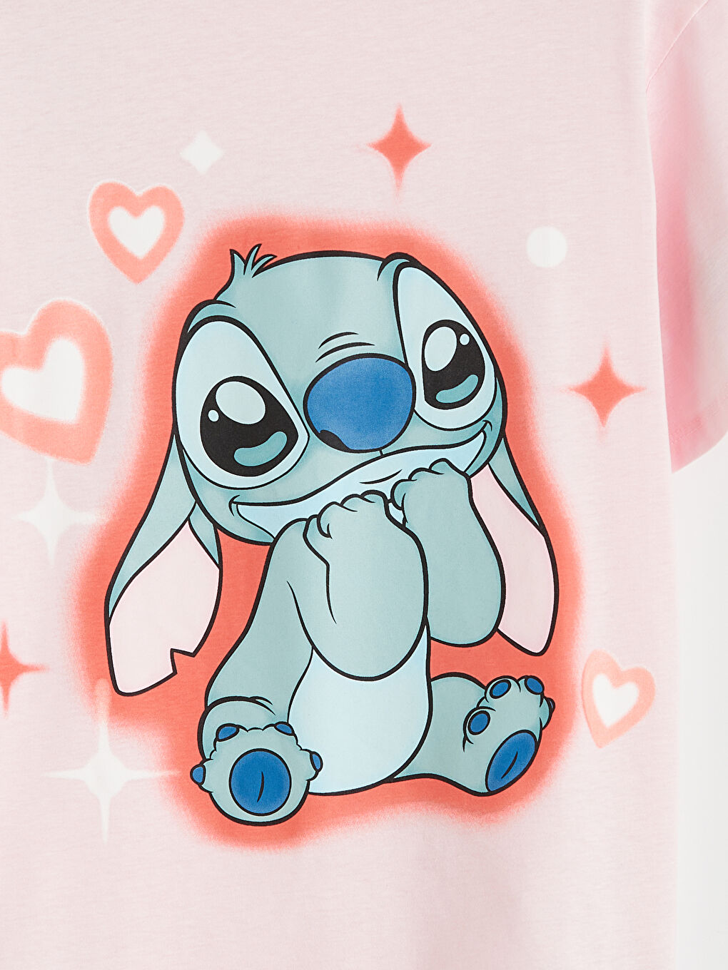 Pembe Angel Baskılı Kız Çocuk Tişört-4