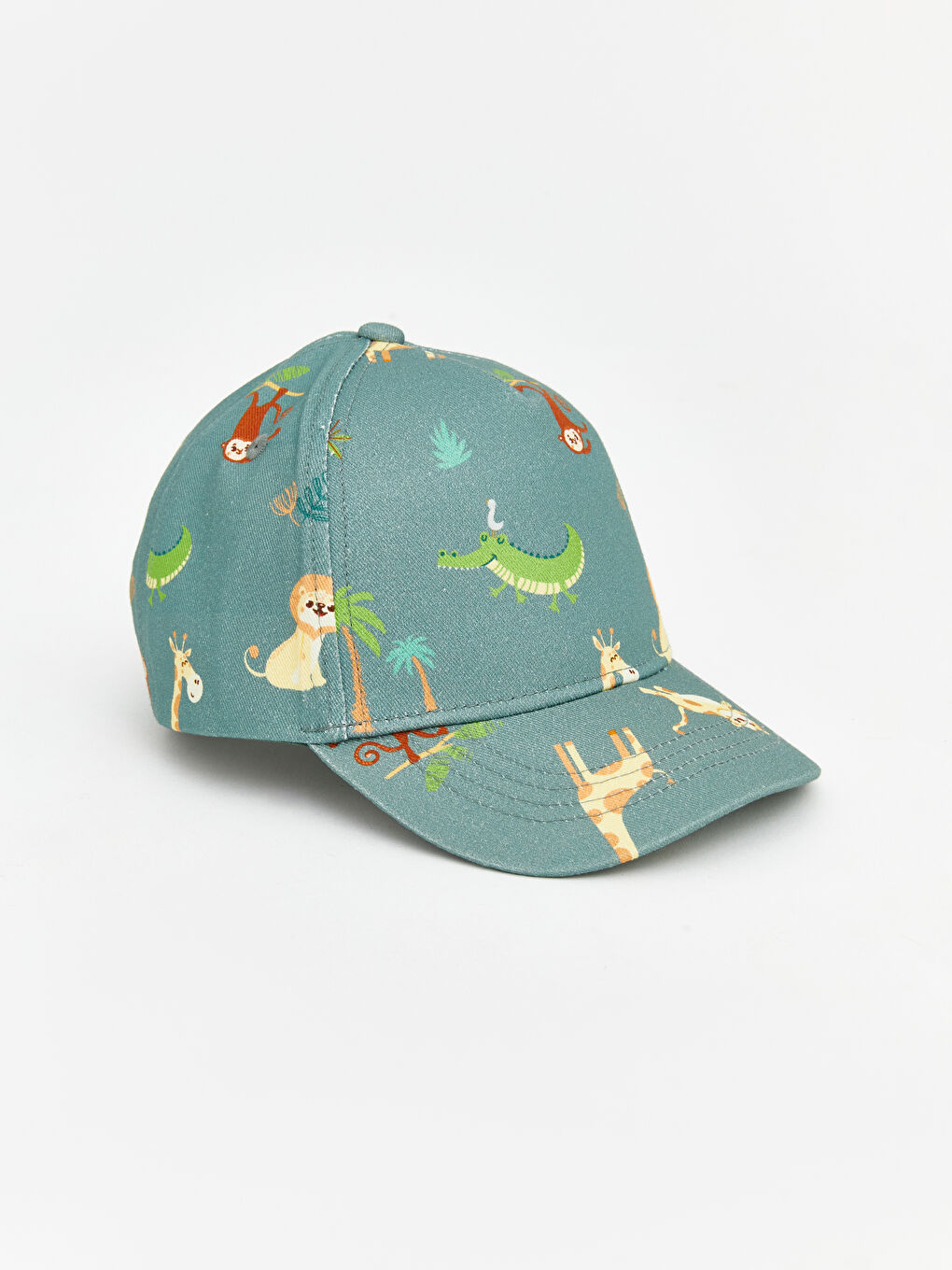 غطاء بيسبول مطبوع عليه حيوانات للأولاد الرضع-1