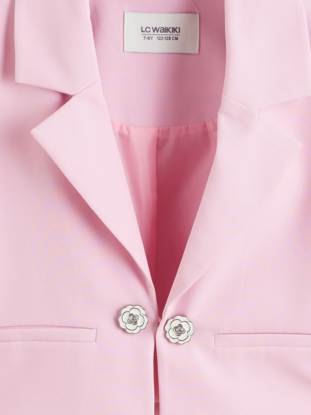 Pembe Kız Çocuk Blazer Ceket-1