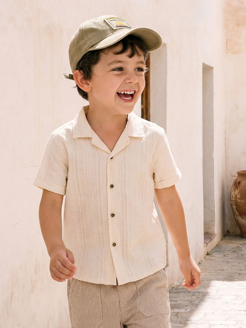 Dečačka košulja sa resort okovratnikom