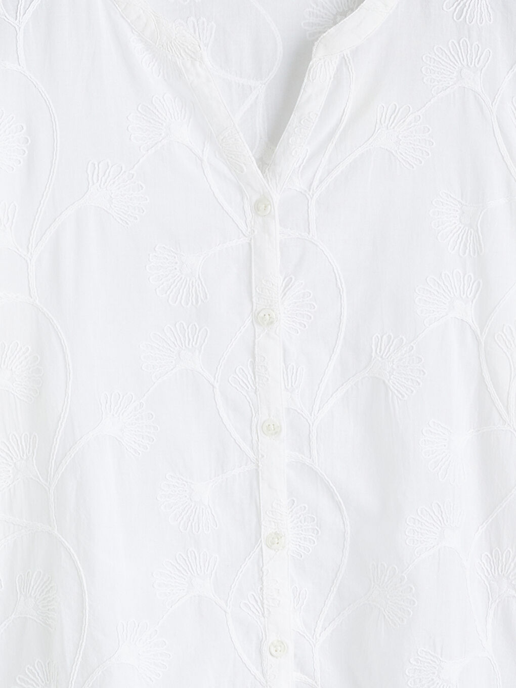 Embroidered Blouse with an Asymmetrical Neckline-3