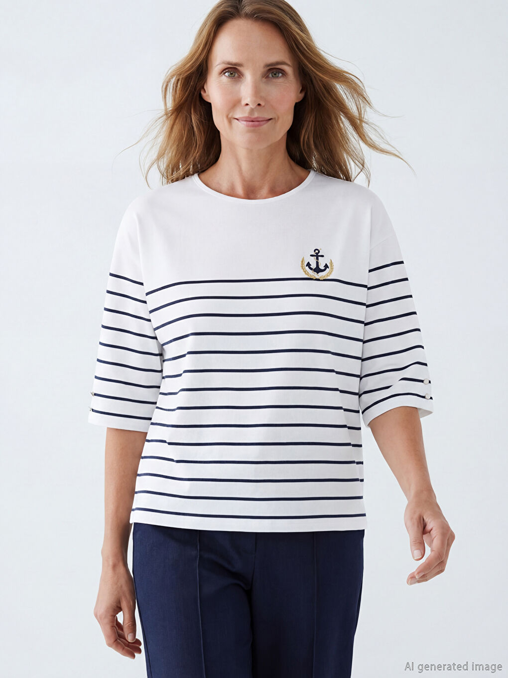 Женщины Синий Футболка