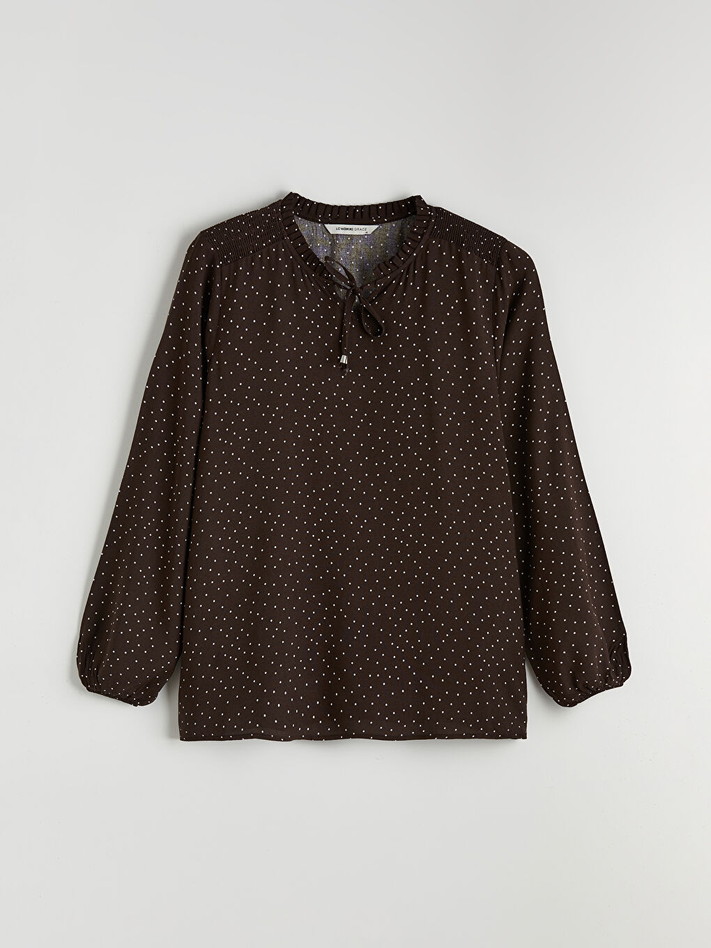 Әйелдер қоңыр Блузка-3