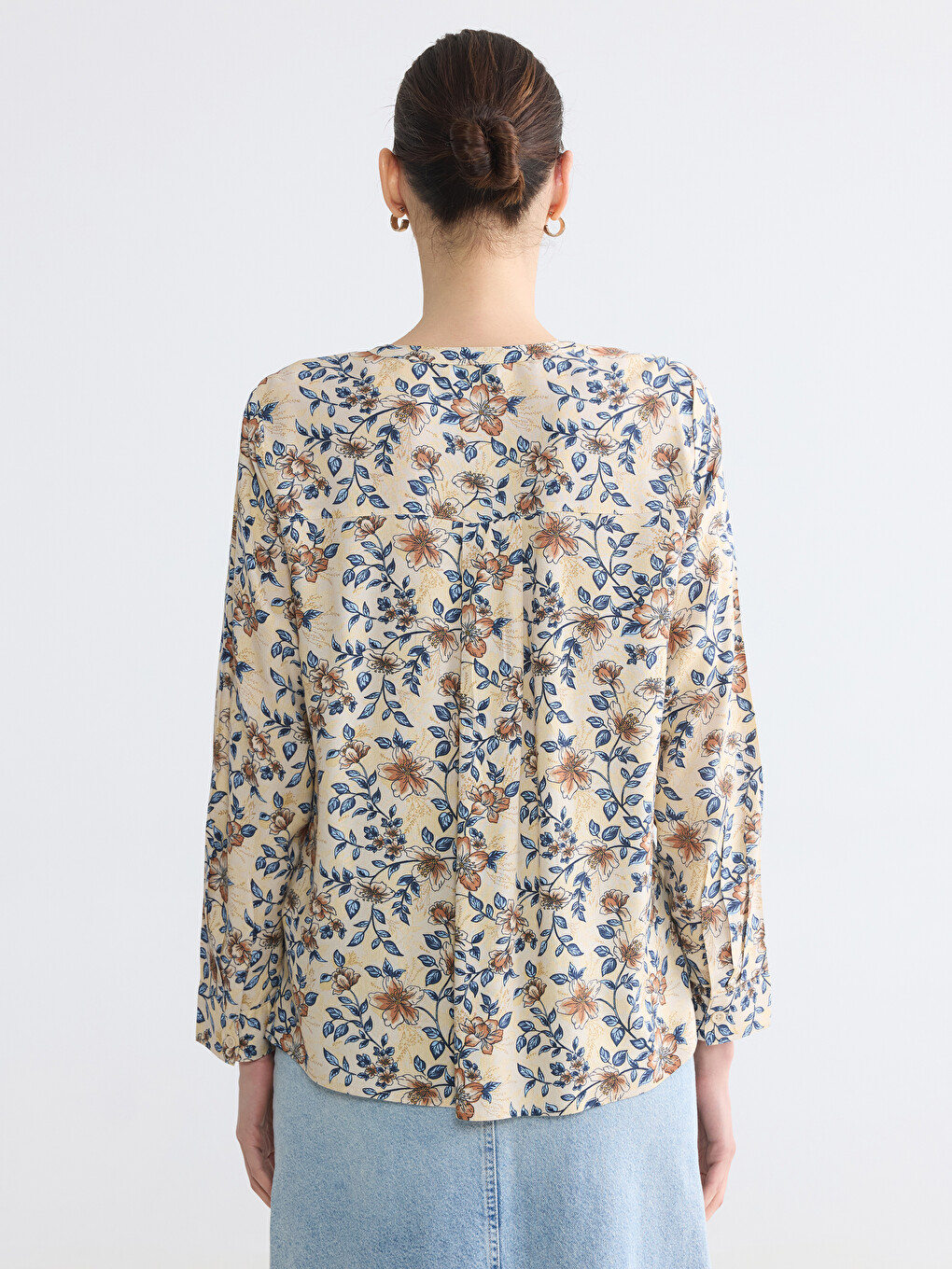 Woman Beige Blouse-3
