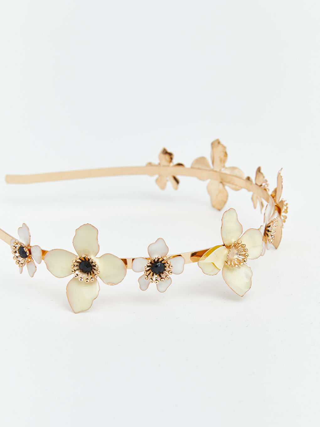 Karışık Çiçek Figürlü Kadın Taç-1