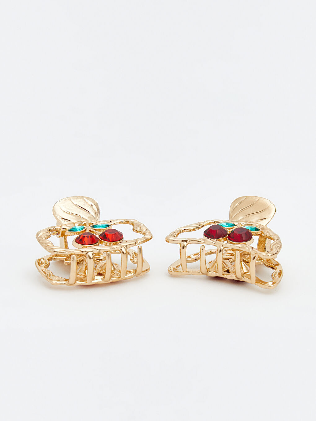 Karışık Kiraz Baskılı Kadın Mandal Toka Seti 2'li-1