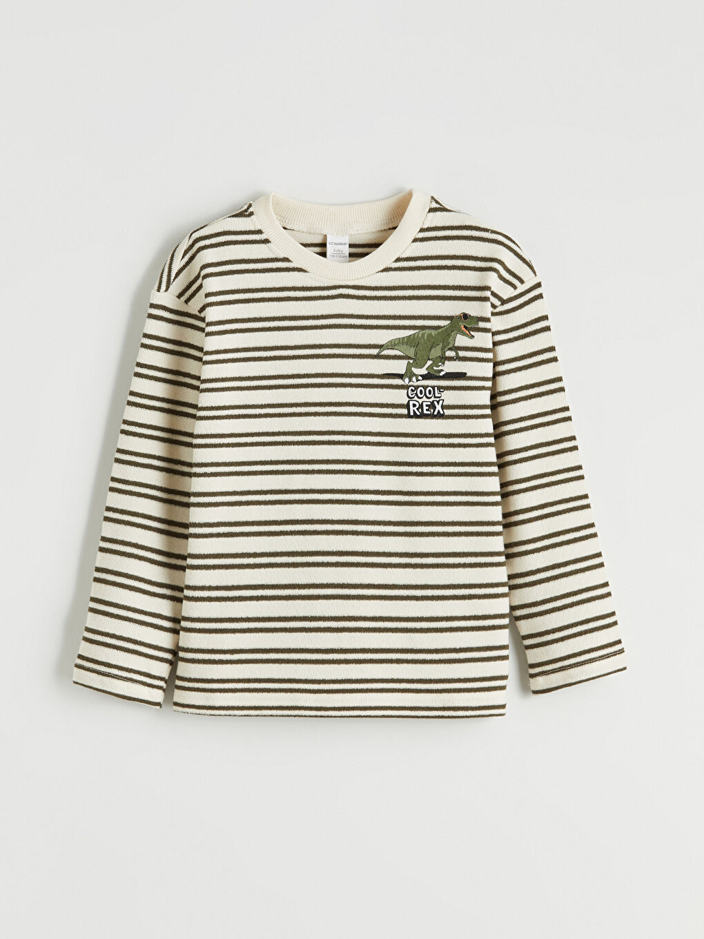 Bej Nakışlı Erkek Çocuk Tişört ve Eşofman Alt-1