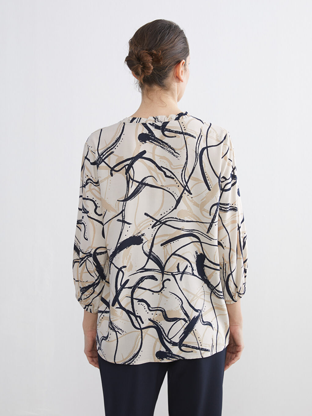 Әйелдер сарғыш Блузка-3